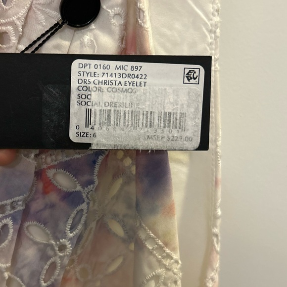 NWT Gianni Bini Crista Eyelet Dress in Cosmos - Picture 9 of 12